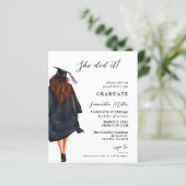 予算モダン写真彼女は卒業招待状 (スタンド正面)