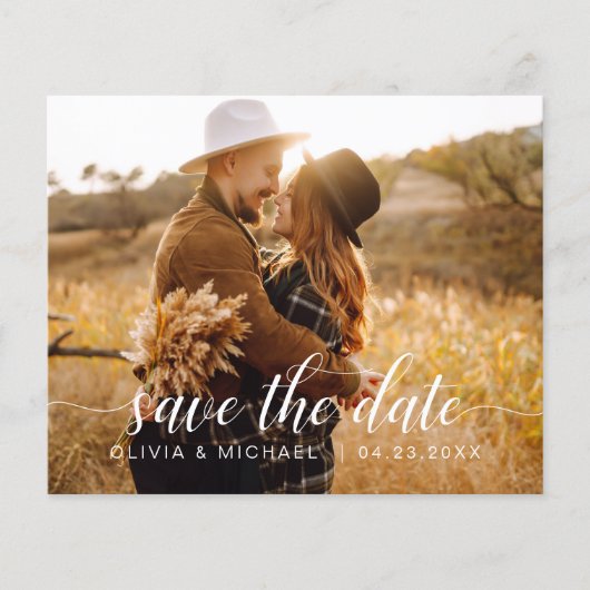 予算モダン写真日付の手書き保存 (正面)