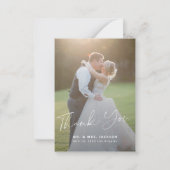 予算モダン写真結婚の感謝していMINI SIZE ノートカード (正面)