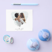 予算モダン写真PostCard日付の保存 チラシ (シングル)