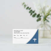 予算モダン医師アポイントメント名刺 予約カード (スタンド正面)