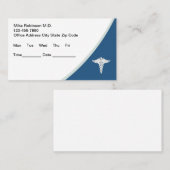 予算モダン医師アポイントメント名刺 予約カード (正面/裏面)