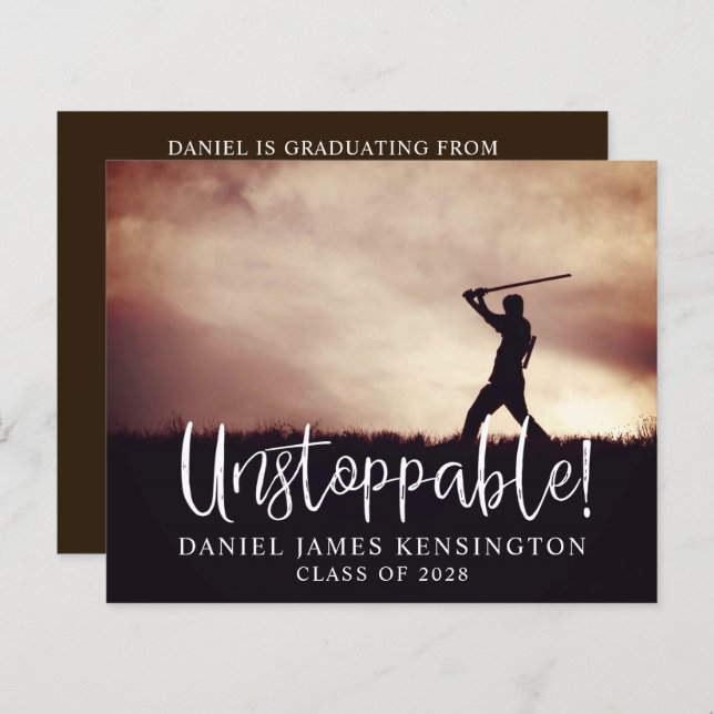 予算モダン卒業写真 (正面/裏面)