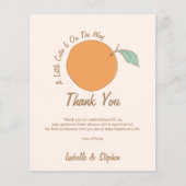 予算モダン小さなかわいこちゃんオレンジ色の赤ちゃんシャワー (正面)