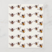 予算モダン彼女は彼女の蜂蜜ブライダルシャワーを見つけた チラシ (裏面)