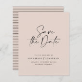 予算モダン手書き結婚タイポグラフィ (正面/裏面)