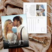 予算モダン書道の写真結婚に感謝 ポストカード