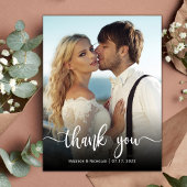 予算モダン書道の写真結婚に感謝 ポストカード