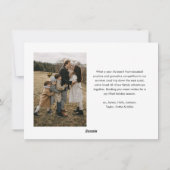 予算モダン書道ハッピーニューイヤー2写真 シーズンカード (裏面)