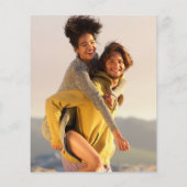 予算モダン漫画ブックフォト結婚式招待状 (裏面)