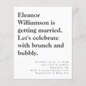 予算モダン白黒はっきりしたブライダルブランチ (正面)