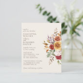 予算モダン秋フローラ結婚アイボリー (スタンド正面)