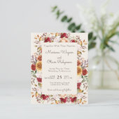 予算モダン秋フローラ結婚アイボリー (スタンド正面)