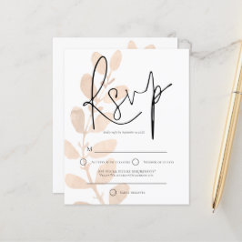予算モダン葉のScript Wedding RSVP