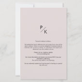 予算モダン透結婚明のカスタム写真 (裏面)