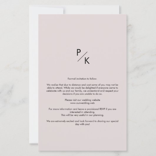 予算モダン透結婚明のカスタム写真 (裏面)