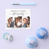 予算モダン3写真結婚式レセプション招待状 チラシ (シングル)