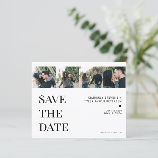 予算モダン4写真結婚コラージュの日 (スタンド正面)