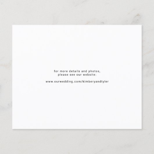 予算モダン4写真結婚コラージュの日 (裏面)