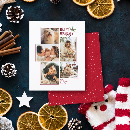 予算モダン5ミニマルフォトコラージクリスマス