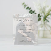 予算モダンQRコード写真結婚式の日付を保存 (スタンド正面)