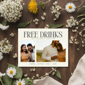 予算ユニーク写真結婚式の日付の保存 案内ポストカード