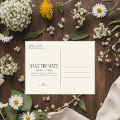 予算ユニーク写真結婚式の日付の保存 案内ポストカード