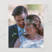 予算ユーカリのフレーム写真結婚の感謝 (裏面)