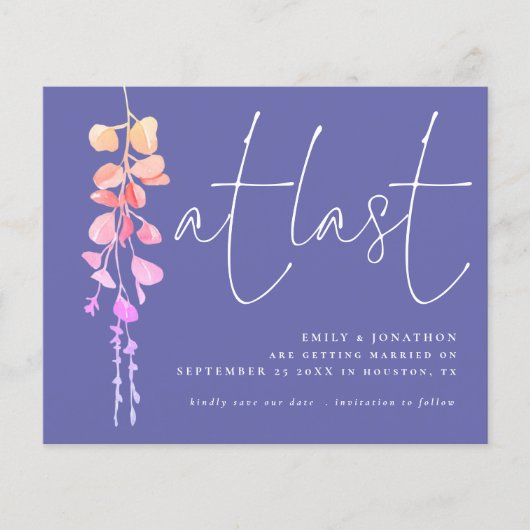 予算ユーカリのペリウィンクル最後に日付を保存 (正面)