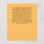 予算ユーカリの緑葉の結婚式 チラシ (裏面)