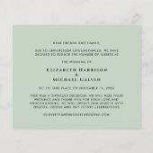 予算ユーカリの計画の変更は小さい結婚の (裏面)