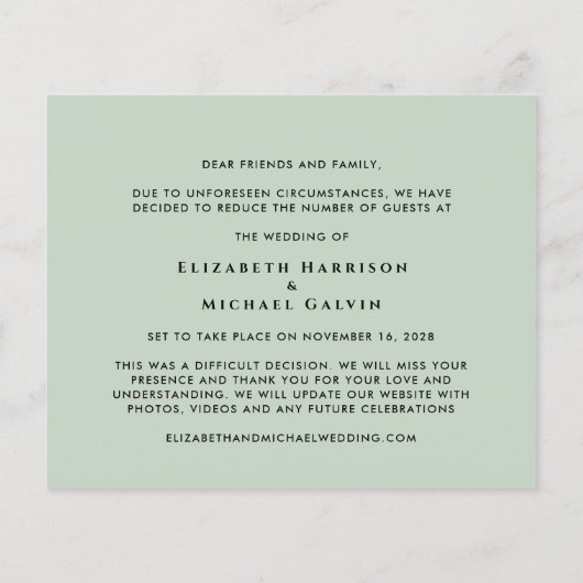 予算ユーカリの計画の変更は小さい結婚の (裏面)