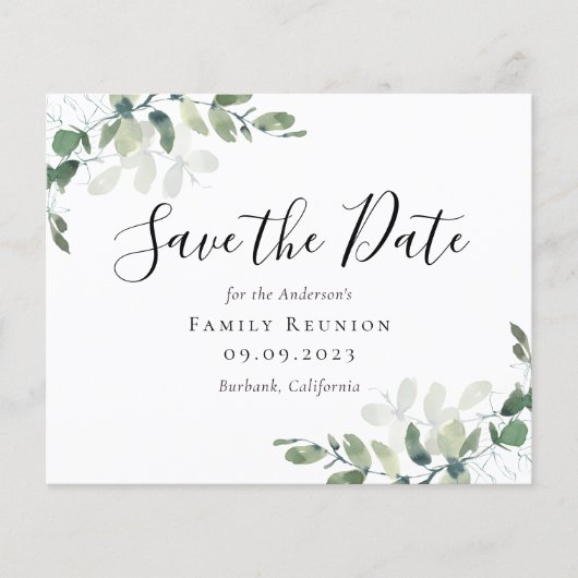 予算ユーカリプタスファミリー懇親会保存日付 (正面)