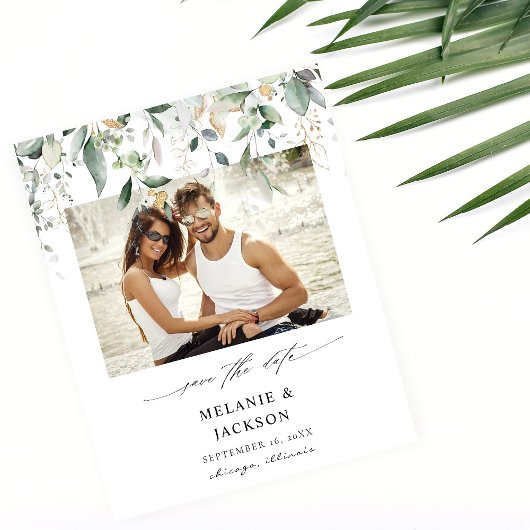 予算ユーカリプトゥスグローフォト日付の保存 チラシ