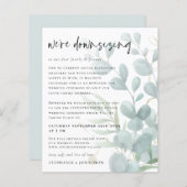 予算ユーカリプトゥスダウンサイズライブストリ結婚ーム (正面/裏面)