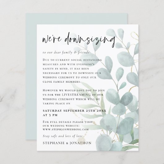 予算ユーカリプトゥスダウンサイズライブストリ結婚ーム (正面/裏面)