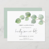 予算ユーカリモダンプタススクリプト日付の保存 (正面/裏面)