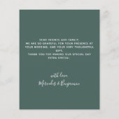 予算ユーカリモダンプ結婚トの写真 (裏面)