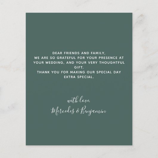 予算ユーカリモダンプ結婚トの写真 (裏面)