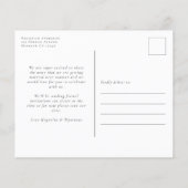 予算ユーカリ写真ポストカードの保存 (裏面)