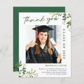 予算ユーカリ写真卒業ありがとう (正面/裏面)