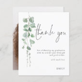 予算ユーカリ写真卒業ありがとう (正面/裏面)