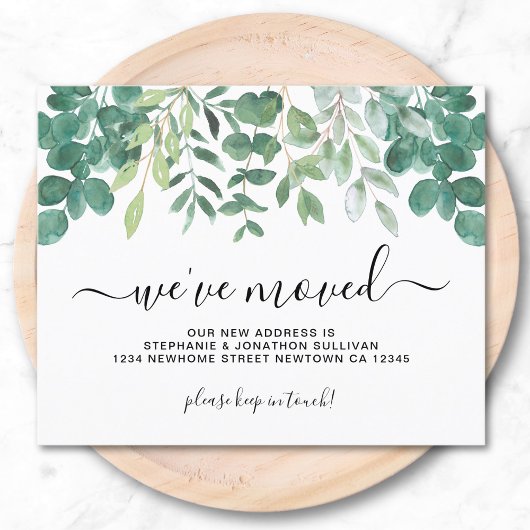 予算ユーカリ引っ越しました発表カード