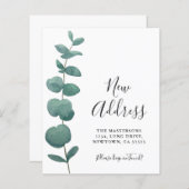 予算ユーカリ引越アナウンスカード (正面/裏面)