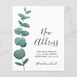 予算ユーカリ引越アナウンスカード