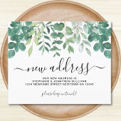 予算ユーカリ新住所アナウンスメントカード