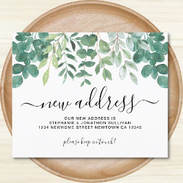 予算ユーカリ新住所アナウンスメントカード