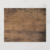 予算ユーカリ木材の結婚式の日付を保存 (裏面)