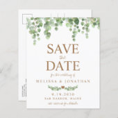 予算ユーカリ植物学QRコード日付を保存 (正面/裏面)