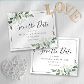 予算ユーカリ水の色の結婚式の日付を保存